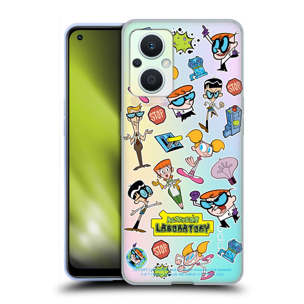 Dexter's Laboratory Graphics Icons Soft Gel Case for OPPO Reno8 Lite