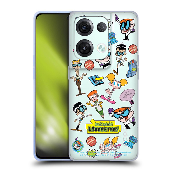 Dexter's Laboratory Graphics Icons Soft Gel Case for OPPO Reno8 Pro