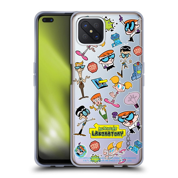 Dexter's Laboratory Graphics Icons Soft Gel Case for OPPO Reno4 Z 5G