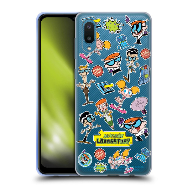 Dexter's Laboratory Graphics Icons Soft Gel Case for Samsung Galaxy A02/M02 (2021)