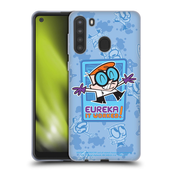 Dexter's Laboratory Graphics It Worked Soft Gel Case for Samsung Galaxy A21 (2020)