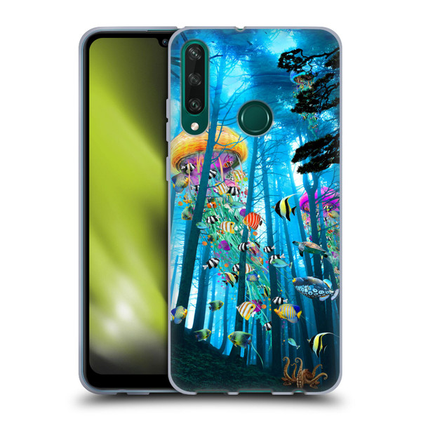 Dave Loblaw Jellyfish Electric Jellyfish In A Mist Soft Gel Case for Huawei Y6p