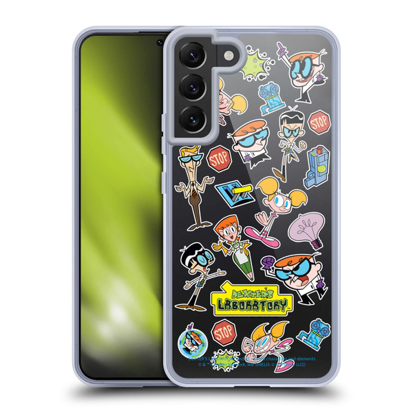 Dexter's Laboratory Graphics Icons Soft Gel Case for Samsung Galaxy S22+ 5G