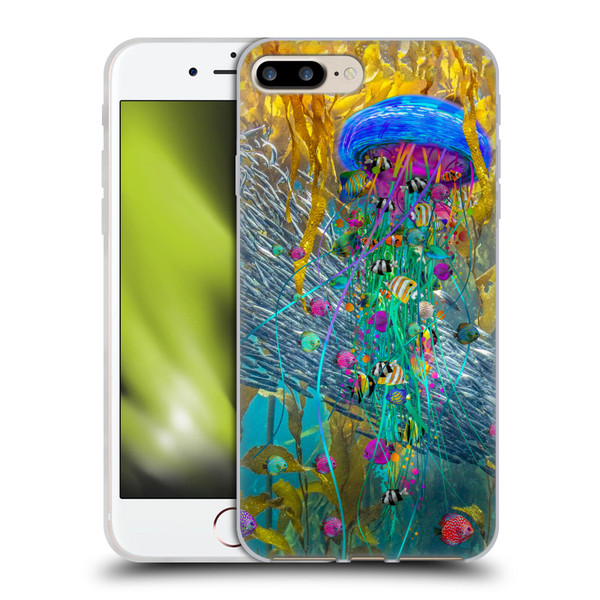 Dave Loblaw Jellyfish Jellyfish Kelp Field Soft Gel Case for Apple iPhone 7 Plus / iPhone 8 Plus