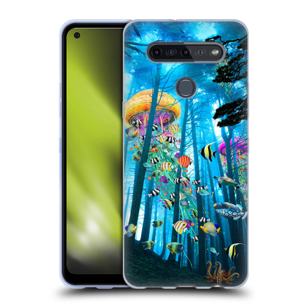 Dave Loblaw Jellyfish Electric Jellyfish In A Mist Soft Gel Case for LG K51S