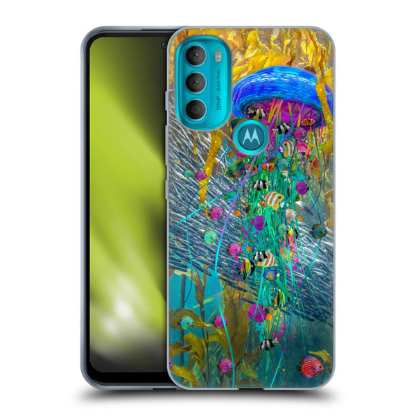 Dave Loblaw Jellyfish Jellyfish Kelp Field Soft Gel Case for Motorola Moto G71 5G