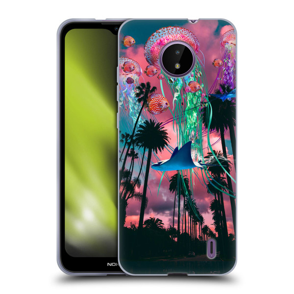 Dave Loblaw Jellyfish California Dreamin Jellyfish Soft Gel Case for Nokia C10 / C20