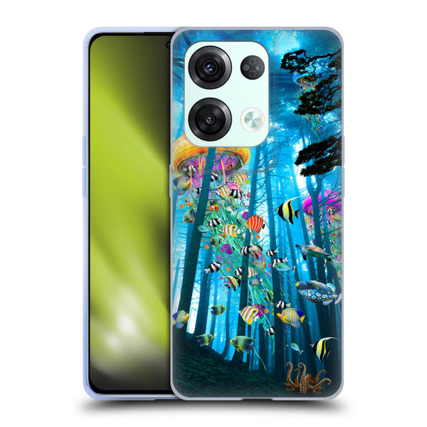 Dave Loblaw Jellyfish Electric Jellyfish In A Mist Soft Gel Case for OPPO Reno8 Pro