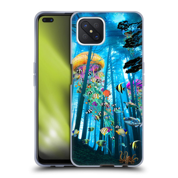 Dave Loblaw Jellyfish Electric Jellyfish In A Mist Soft Gel Case for OPPO Reno4 Z 5G