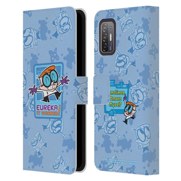 Dexter's Laboratory Graphics It Worked Leather Book Wallet Case Cover For HTC Desire 21 Pro 5G