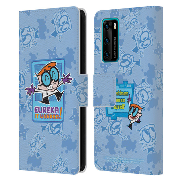 Dexter's Laboratory Graphics It Worked Leather Book Wallet Case Cover For Huawei P40 5G