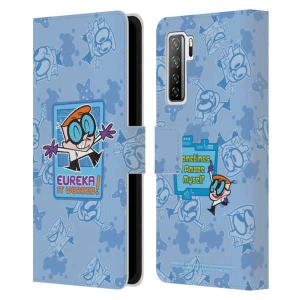 Dexter's Laboratory Graphics It Worked Leather Book Wallet Case Cover For Huawei Nova 7 SE/P40 Lite 5G