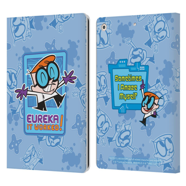 Dexter's Laboratory Graphics It Worked Leather Book Wallet Case Cover For Apple iPad 10.2 2019/2020/2021