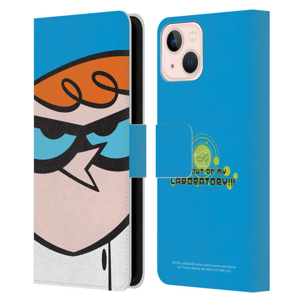 Dexter's Laboratory Graphics Dexter Leather Book Wallet Case Cover For Apple iPhone 13