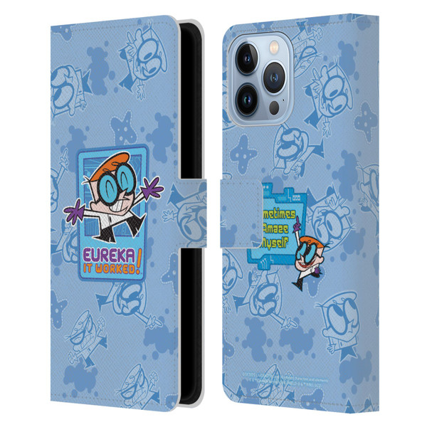 Dexter's Laboratory Graphics It Worked Leather Book Wallet Case Cover For Apple iPhone 13 Pro Max
