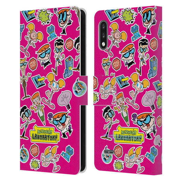 Dexter's Laboratory Graphics Icons Leather Book Wallet Case Cover For LG K22