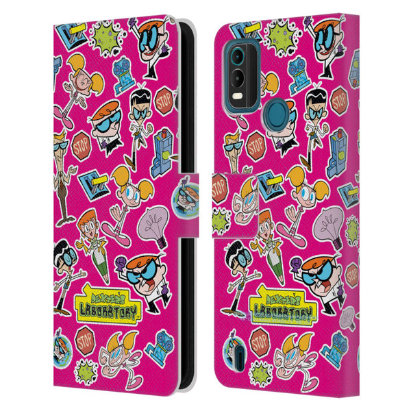 Dexter's Laboratory Graphics Icons Leather Book Wallet Case Cover For Nokia G11 Plus