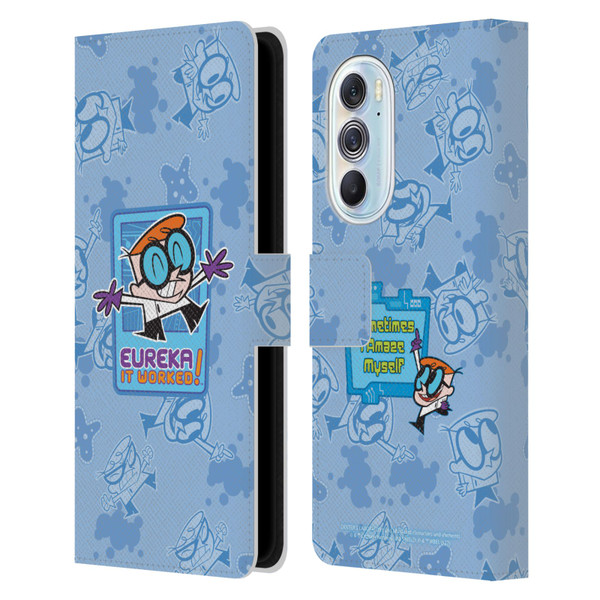 Dexter's Laboratory Graphics It Worked Leather Book Wallet Case Cover For Motorola Edge X30