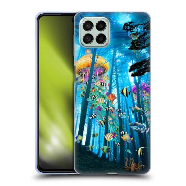 Dave Loblaw Jellyfish Electric Jellyfish In A Mist Soft Gel Case for Samsung Galaxy M53 (2022)