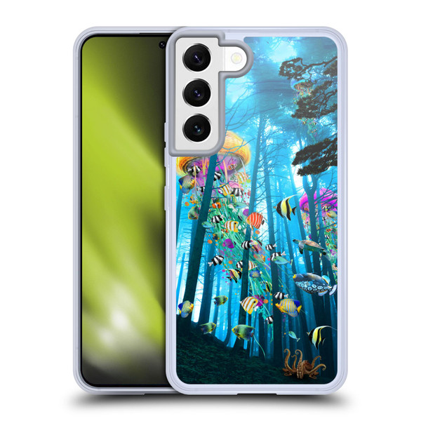 Dave Loblaw Jellyfish Electric Jellyfish In A Mist Soft Gel Case for Samsung Galaxy S22 5G