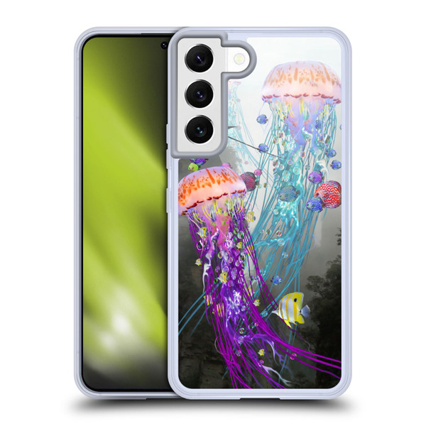 Dave Loblaw Jellyfish Jellyfish Misty Mount Soft Gel Case for Samsung Galaxy S22 5G