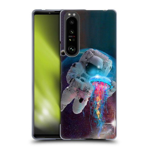 Dave Loblaw Jellyfish Astronaut And Jellyfish Soft Gel Case for Sony Xperia 1 III