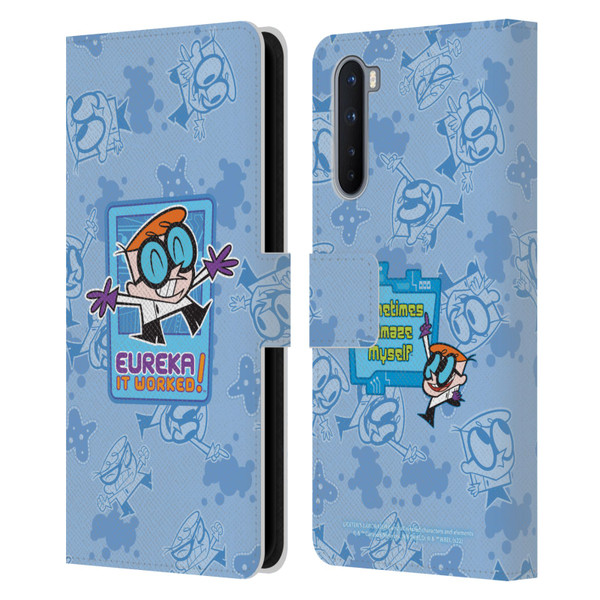 Dexter's Laboratory Graphics It Worked Leather Book Wallet Case Cover For OnePlus Nord 5G