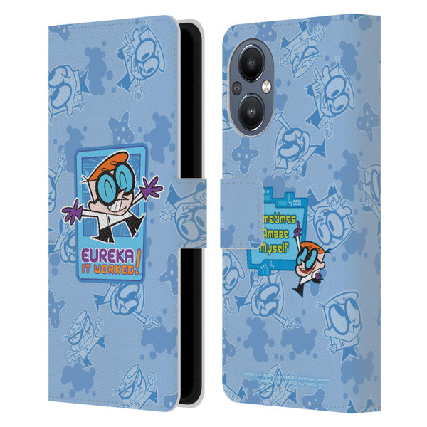 Dexter's Laboratory Graphics It Worked Leather Book Wallet Case Cover For OnePlus Nord N20 5G