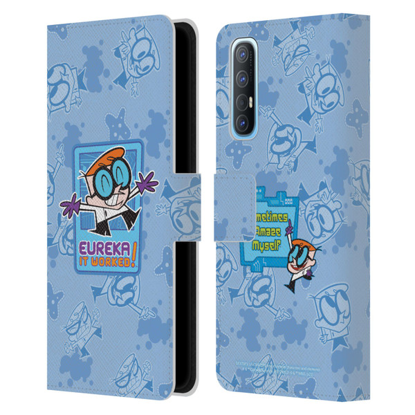 Dexter's Laboratory Graphics It Worked Leather Book Wallet Case Cover For OPPO Find X2 Neo 5G