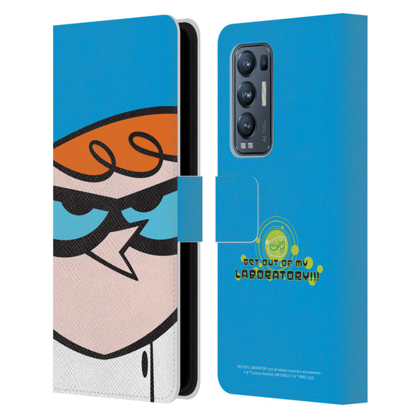 Dexter's Laboratory Graphics Dexter Leather Book Wallet Case Cover For OPPO Find X3 Neo / Reno5 Pro+ 5G