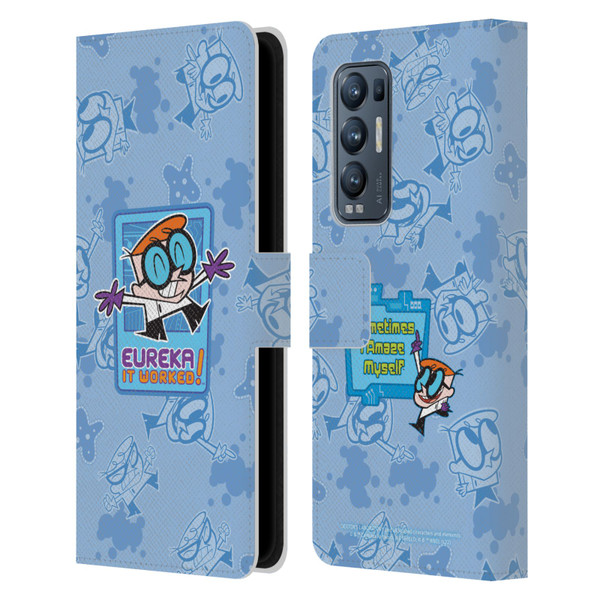 Dexter's Laboratory Graphics It Worked Leather Book Wallet Case Cover For OPPO Find X3 Neo / Reno5 Pro+ 5G