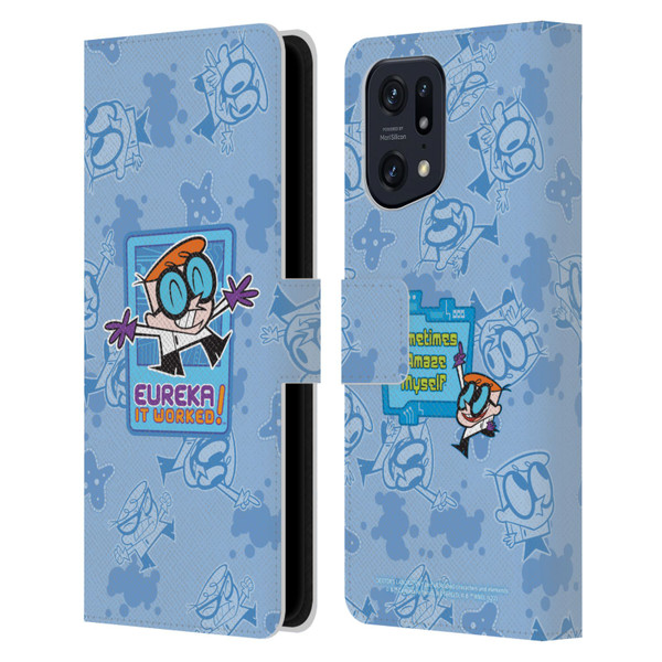 Dexter's Laboratory Graphics It Worked Leather Book Wallet Case Cover For OPPO Find X5