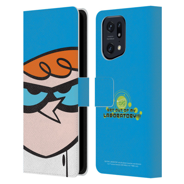 Dexter's Laboratory Graphics Dexter Leather Book Wallet Case Cover For OPPO Find X5 Pro