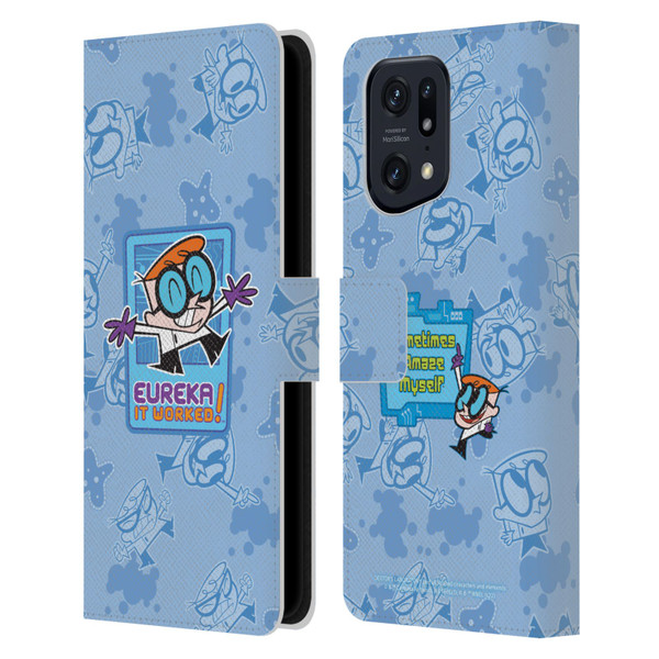 Dexter's Laboratory Graphics It Worked Leather Book Wallet Case Cover For OPPO Find X5 Pro