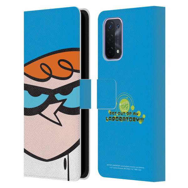 Dexter's Laboratory Graphics Dexter Leather Book Wallet Case Cover For OPPO A54 5G