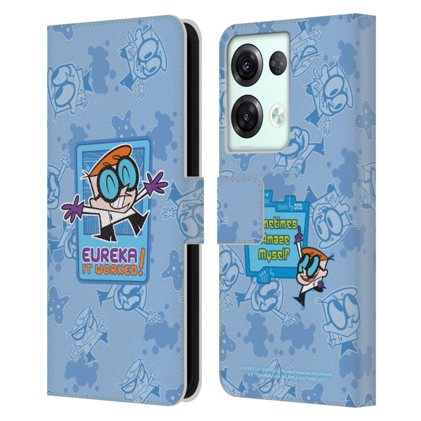 Dexter's Laboratory Graphics It Worked Leather Book Wallet Case Cover For OPPO Reno8 Pro