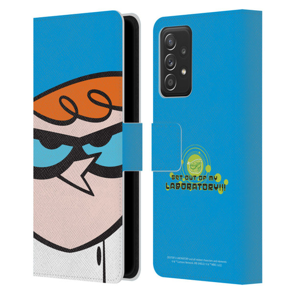 Dexter's Laboratory Graphics Dexter Leather Book Wallet Case Cover For Samsung Galaxy A52 / A52s / 5G (2021)