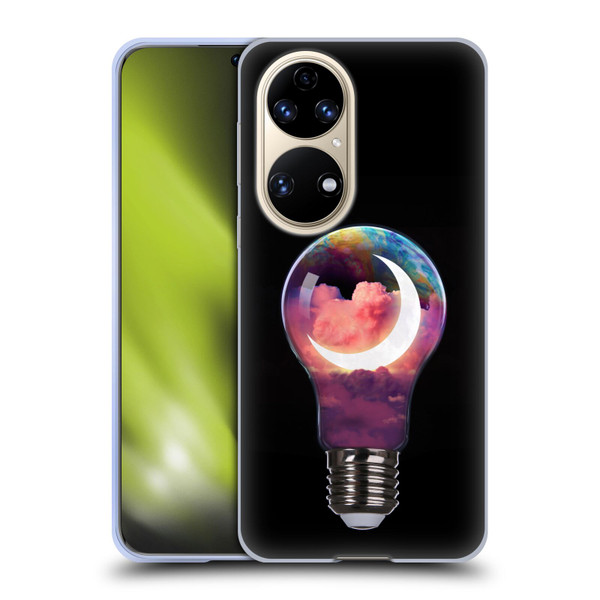 Dave Loblaw Sci-Fi And Surreal Light Bulb Moon Soft Gel Case for Huawei P50