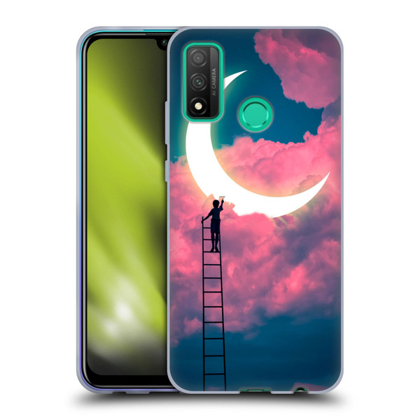 Dave Loblaw Sci-Fi And Surreal Boy Painting Moon Clouds Soft Gel Case for Huawei P Smart (2020)