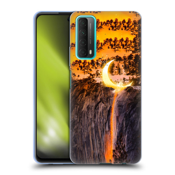 Dave Loblaw Sci-Fi And Surreal Fire Canyon Moon Soft Gel Case for Huawei P Smart (2021)