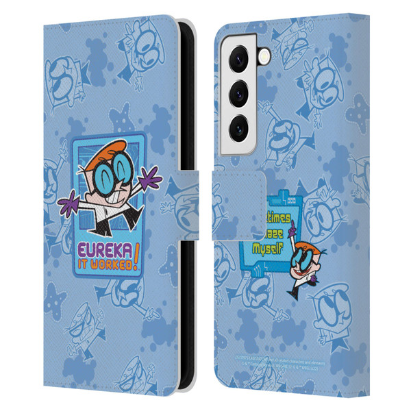 Dexter's Laboratory Graphics It Worked Leather Book Wallet Case Cover For Samsung Galaxy S22 5G