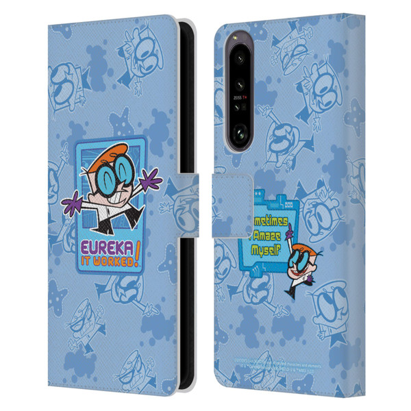 Dexter's Laboratory Graphics It Worked Leather Book Wallet Case Cover For Sony Xperia 1 IV