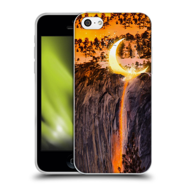 Dave Loblaw Sci-Fi And Surreal Fire Canyon Moon Soft Gel Case for Apple iPhone 5c