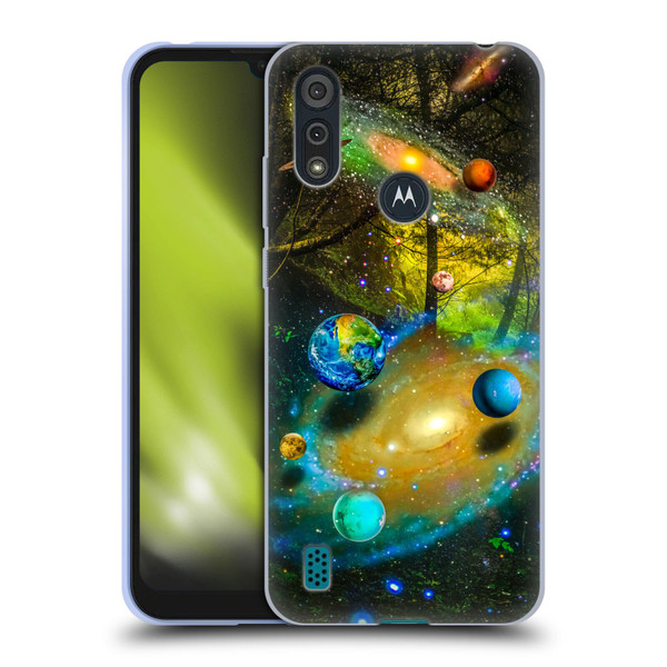 Dave Loblaw Sci-Fi And Surreal Universal Forest Soft Gel Case for Motorola Moto E6s (2020)