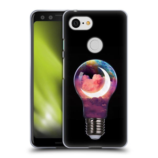 Dave Loblaw Sci-Fi And Surreal Light Bulb Moon Soft Gel Case for Google Pixel 3