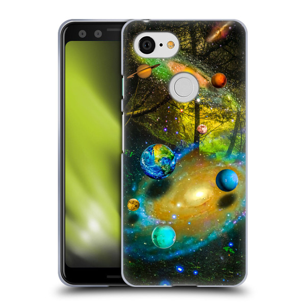 Dave Loblaw Sci-Fi And Surreal Universal Forest Soft Gel Case for Google Pixel 3