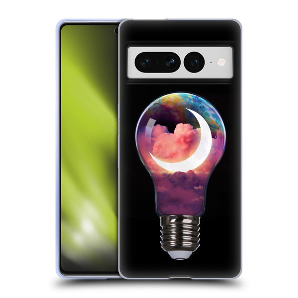 Dave Loblaw Sci-Fi And Surreal Light Bulb Moon Soft Gel Case for Google Pixel 7 Pro