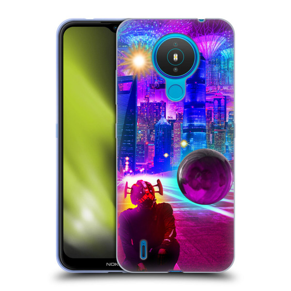 Dave Loblaw Sci-Fi And Surreal Synthwave Street Soft Gel Case for Nokia 1.4