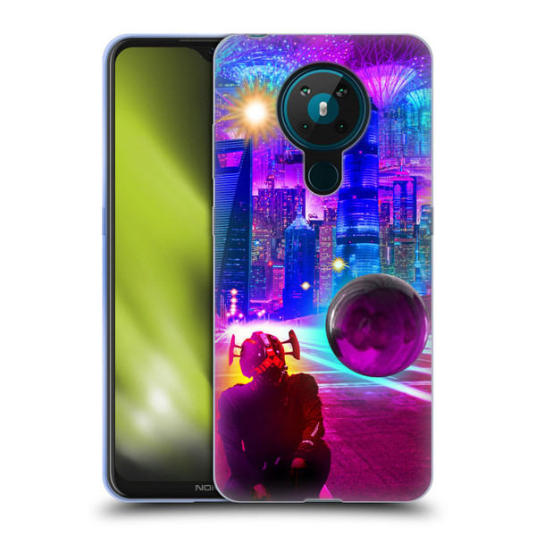 Dave Loblaw Sci-Fi And Surreal Synthwave Street Soft Gel Case for Nokia 5.3