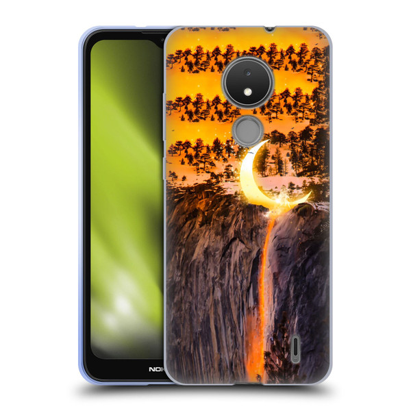 Dave Loblaw Sci-Fi And Surreal Fire Canyon Moon Soft Gel Case for Nokia C21